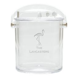 Acrylic Insulated Ice Bucket with Tongs