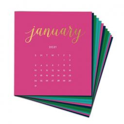 Bright Colors Foil Pressed Calendar Refill