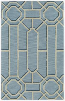 Fretwork Light Blue Rug