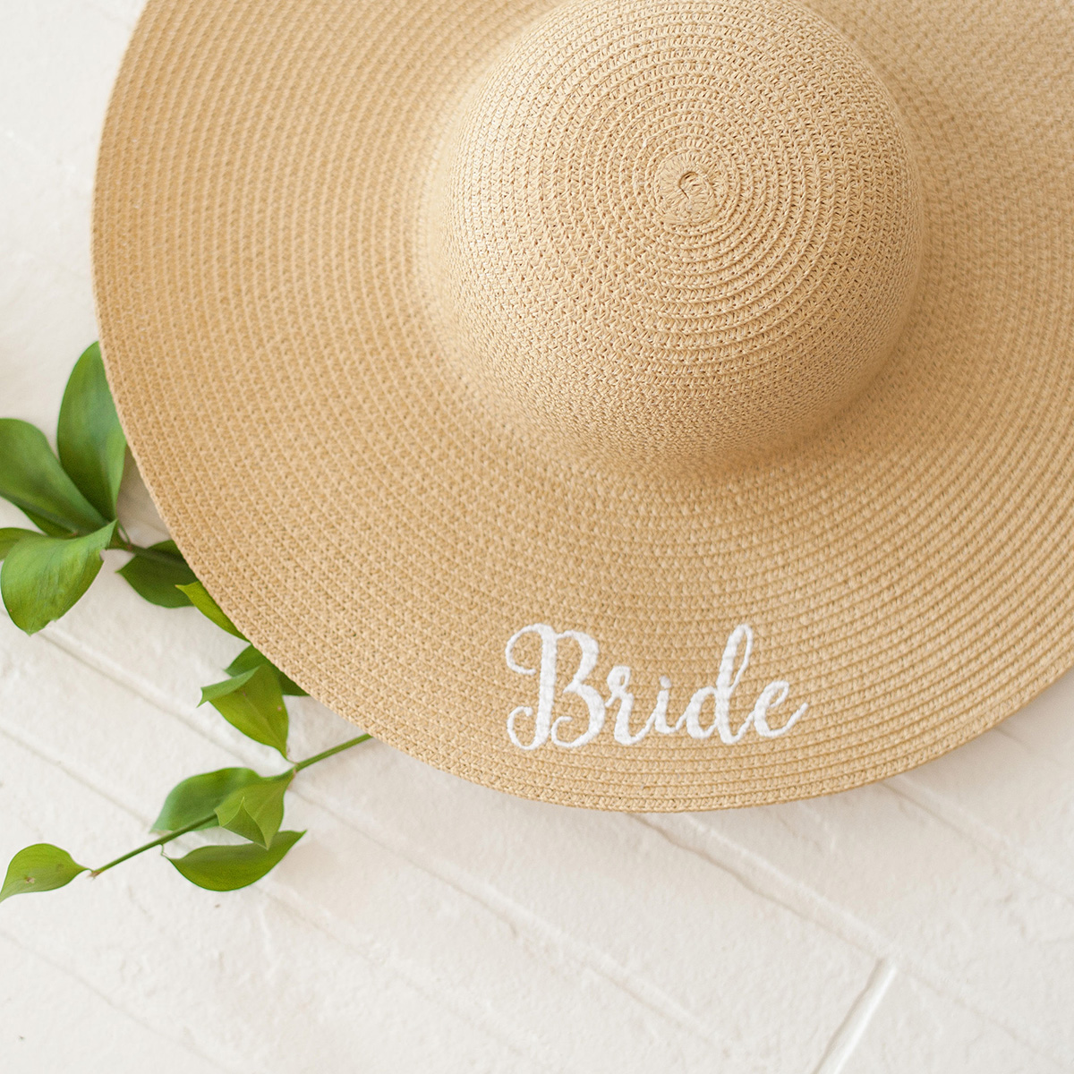 bride floppy hat