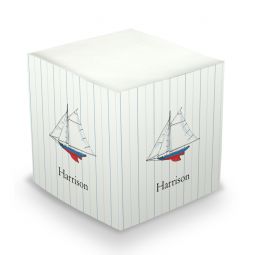 Sailboat Sticky Memo Cube