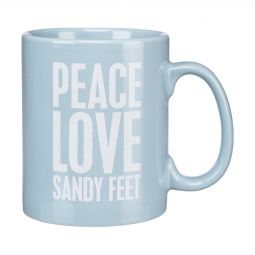 Peace Love Sandy Feet Mug
