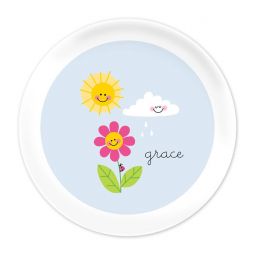 Happy Daisy Melamine Plate by Boatman Geller