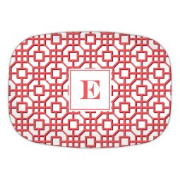 Fret Coral Melamine Platter