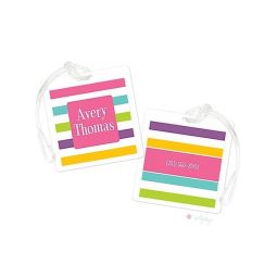 Fun Stripes Bag Tags Set 2