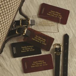 Set of 2 Lucite Bag Tags
