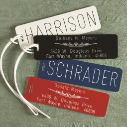 Personalized Luggage Tags - 6" long Set 2