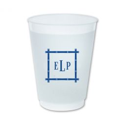 Bamboo Monogram Frost Flex Cups - Set 50