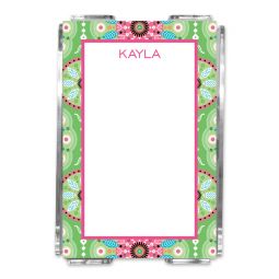 Boho Note Sheets in Acrylic Holder