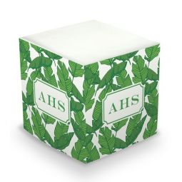 Banana Leaf Palm Sticky Memo Cube