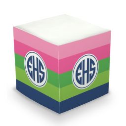 Bold Stripe Sticky Memo Cube