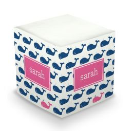 Whale Repeat Sticky Memo Cube