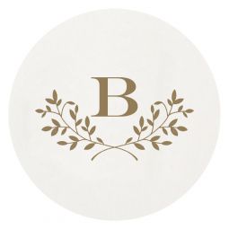 Branches Single Initial Monogram Coasters M147