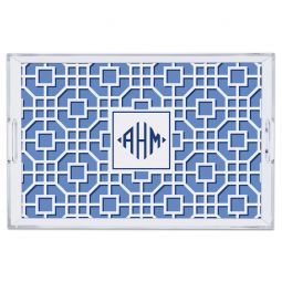 Fret Navy Large Lucite Tray