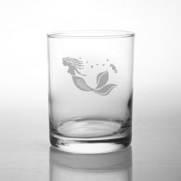 Mermaid Double Old Fashioned Glasses Set 4