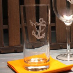 Rope & Anchor Cooler Highball Glasses Set 4