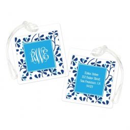 Blue China Luggage Tags Set 2