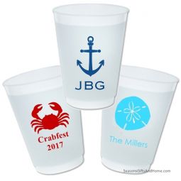 Coastal Themed Frost Flex Cups - Many Icons to Choose From