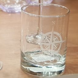 Nautical Pilsner Beer Glass Set, Sailboat, Anchor, Beach House Glasses,  Coastal Decor