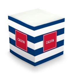 Awning Stripe Sticky Memo Cube