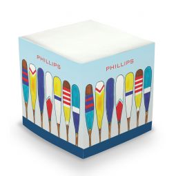 Colorful Oars Sticky Memo Cube
