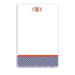 Greek Key Navy Notepad