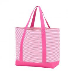 Pink Pinstripe Tote