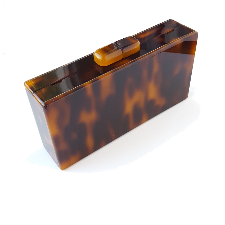 Tortoise shell clutch bag deals